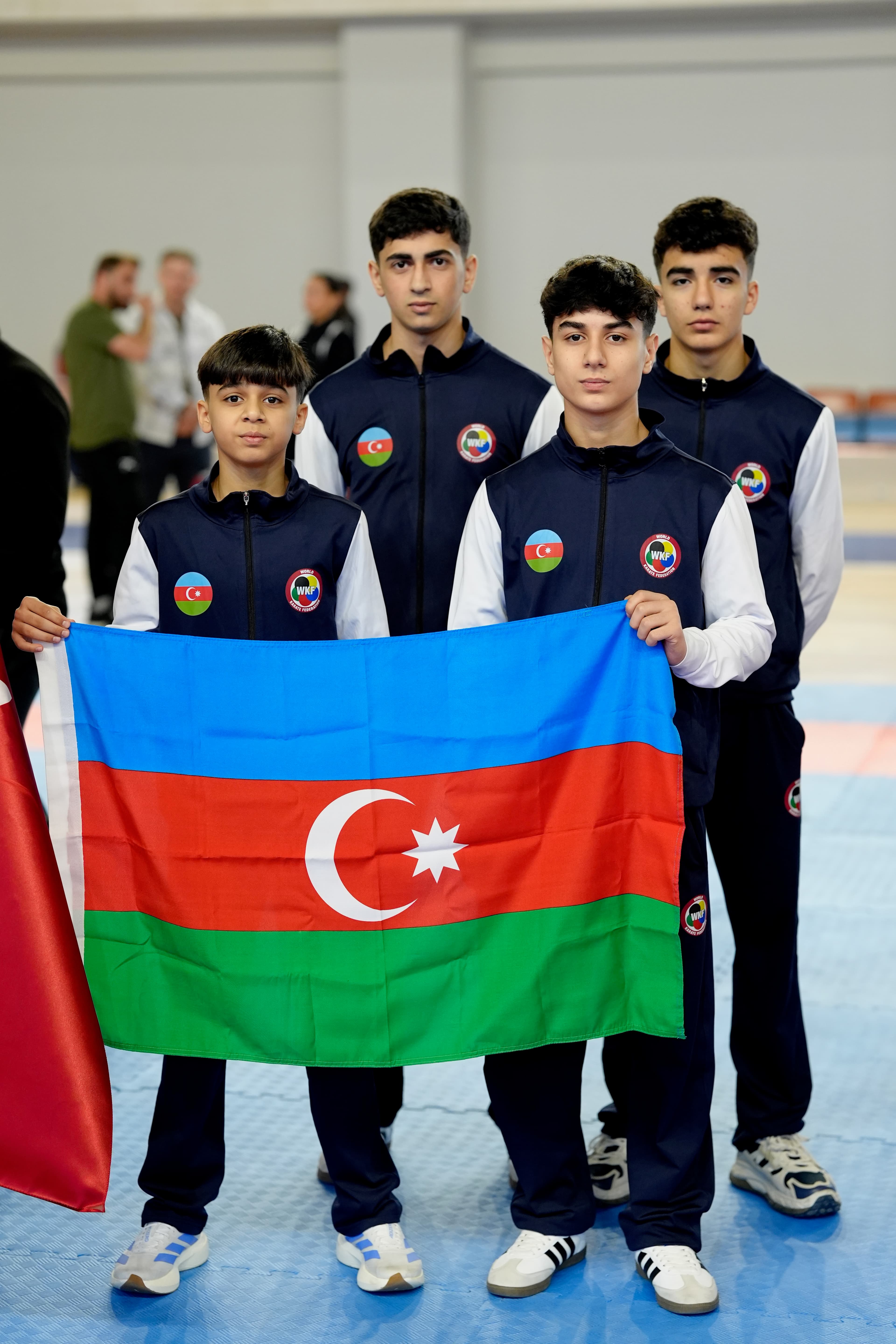 International delegation holding their national flag, Dardanelles Cup 2025